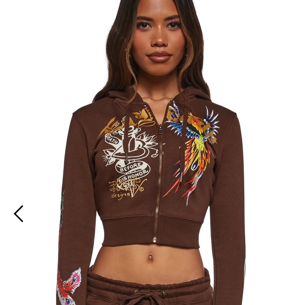 Brown Graphic Women's Hoodie